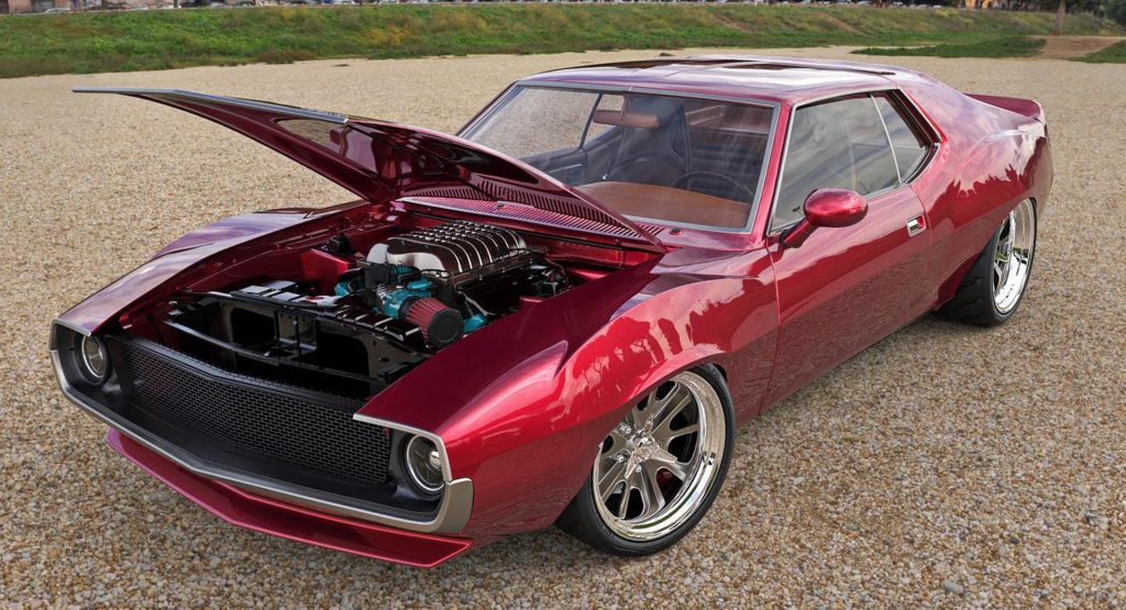  AMC Javelin Looks Bad To The Bone With Shorter Nose And Hellcat Engine