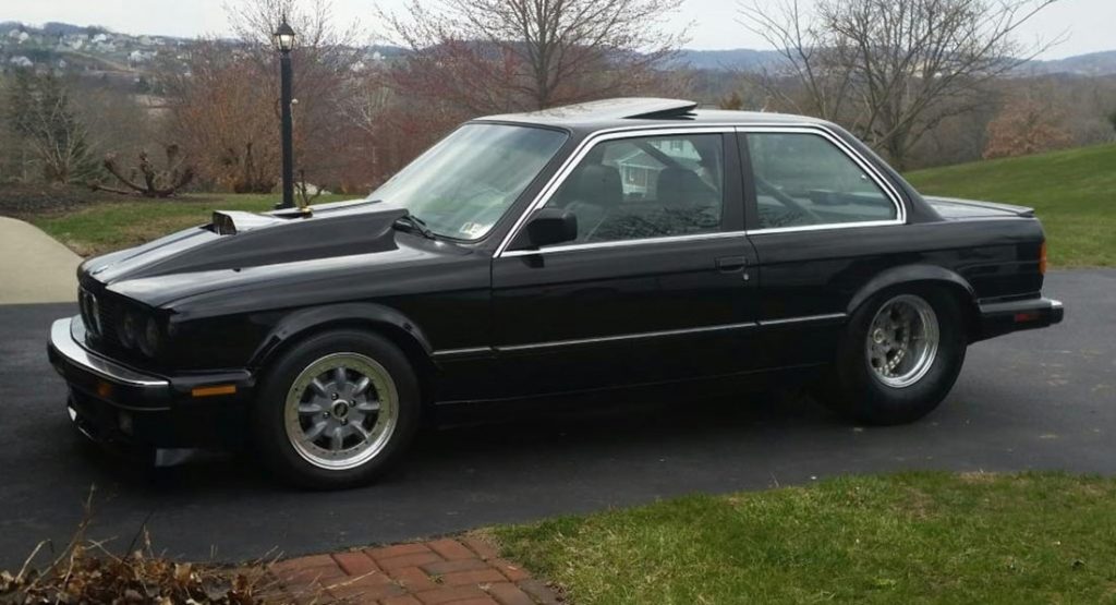  Someone Dropped A 350 Cubic-Inch V8 Into This E30 BMW 3-Series