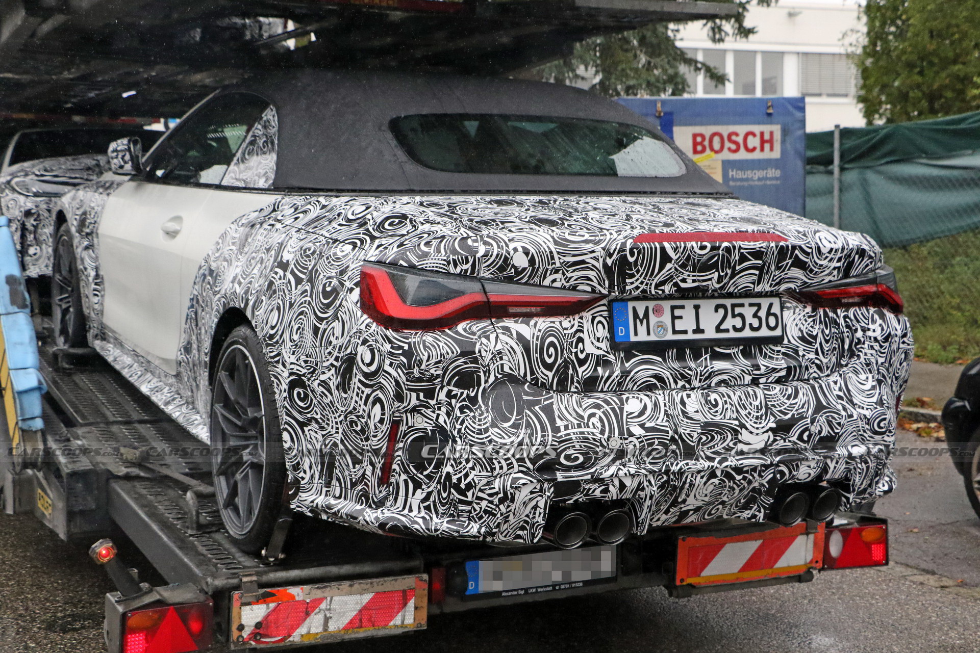 New 2021 BMW M4 Convertible Spied In Frozen Blue