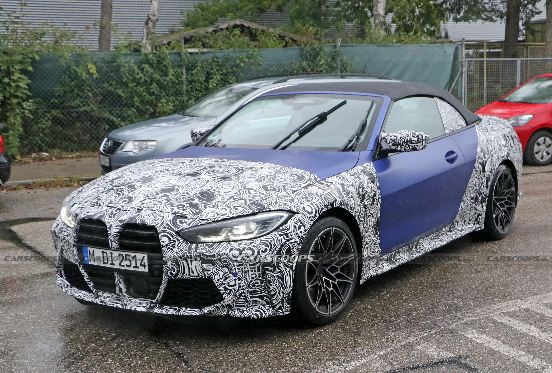 New 2021 BMW M4 Convertible Spied In Frozen Blue
