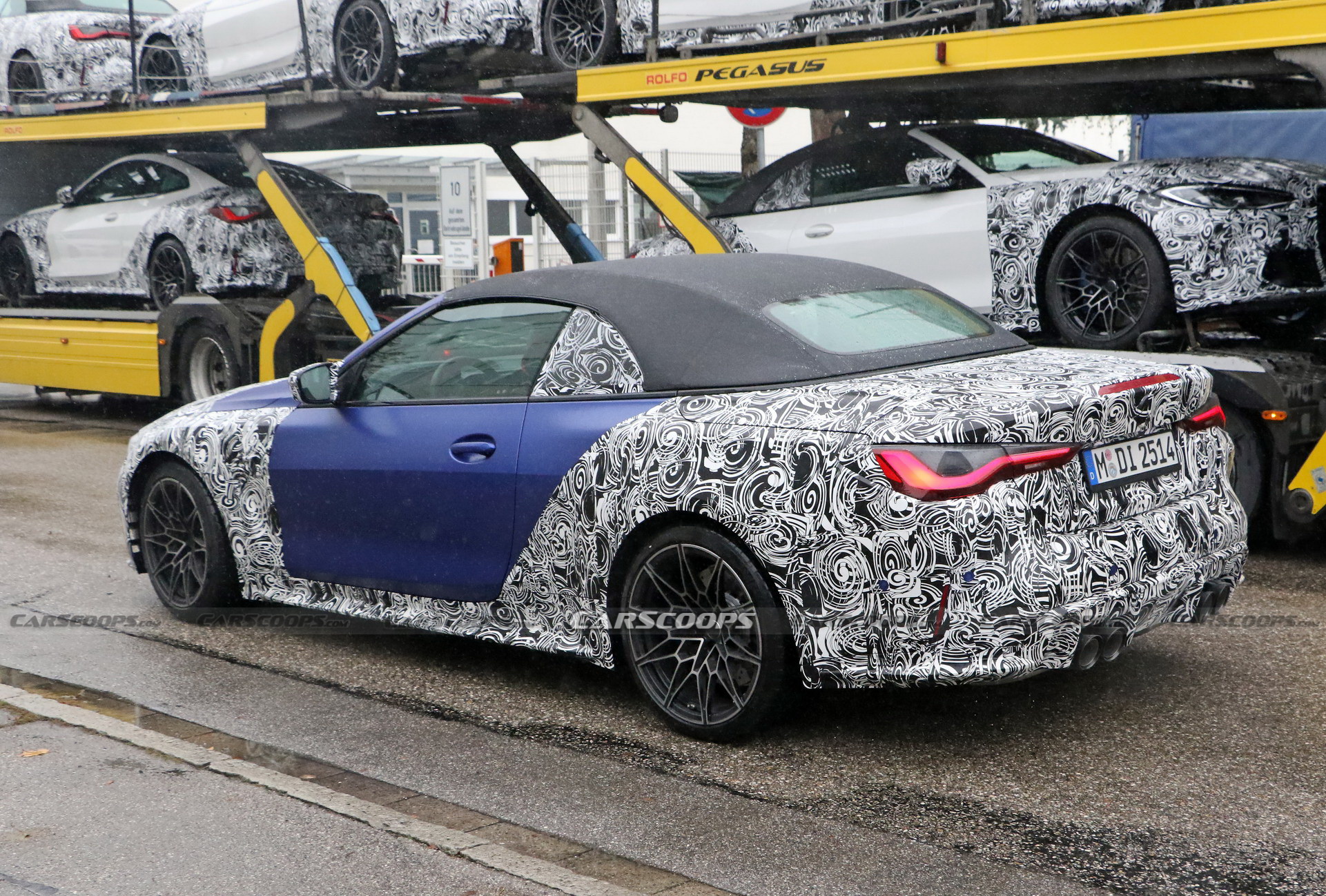 New 2021 BMW M4 Convertible Spied In Frozen Blue