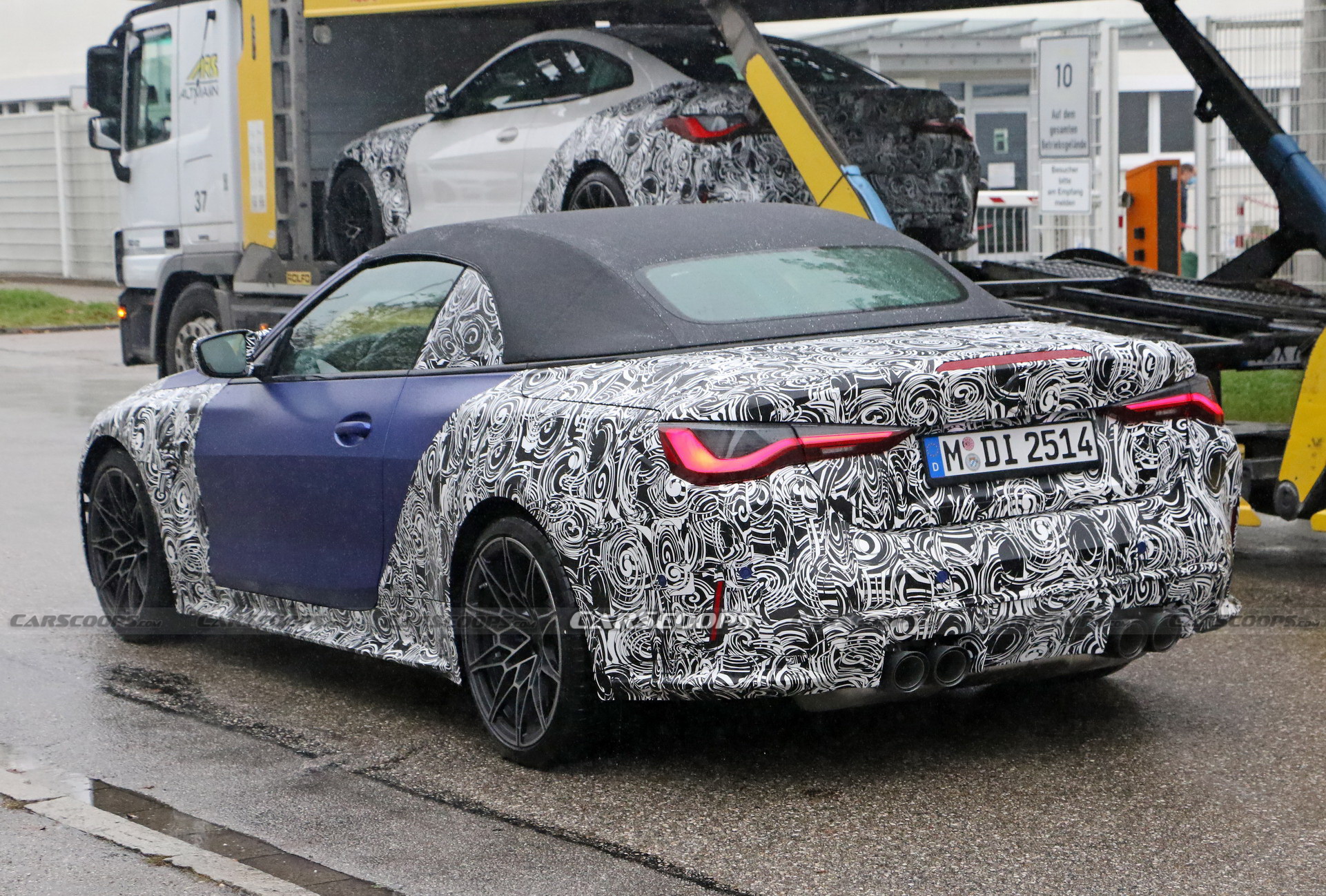 New 2021 BMW M4 Convertible Spied In Frozen Blue