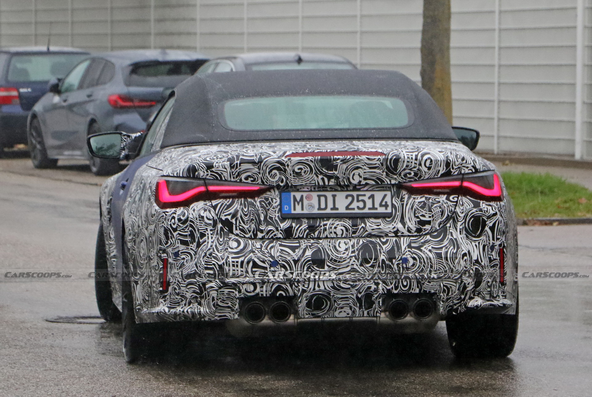 New 2021 BMW M4 Convertible Spied In Frozen Blue