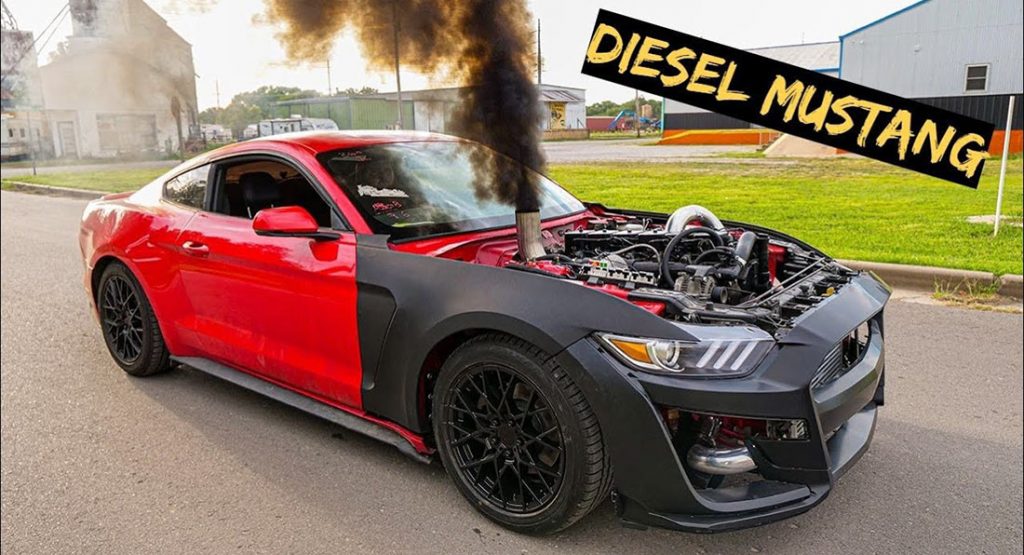  Cummins Diesel Swapped Ford Mustang Is Bound To Upset Muscle Car Enthusiasts