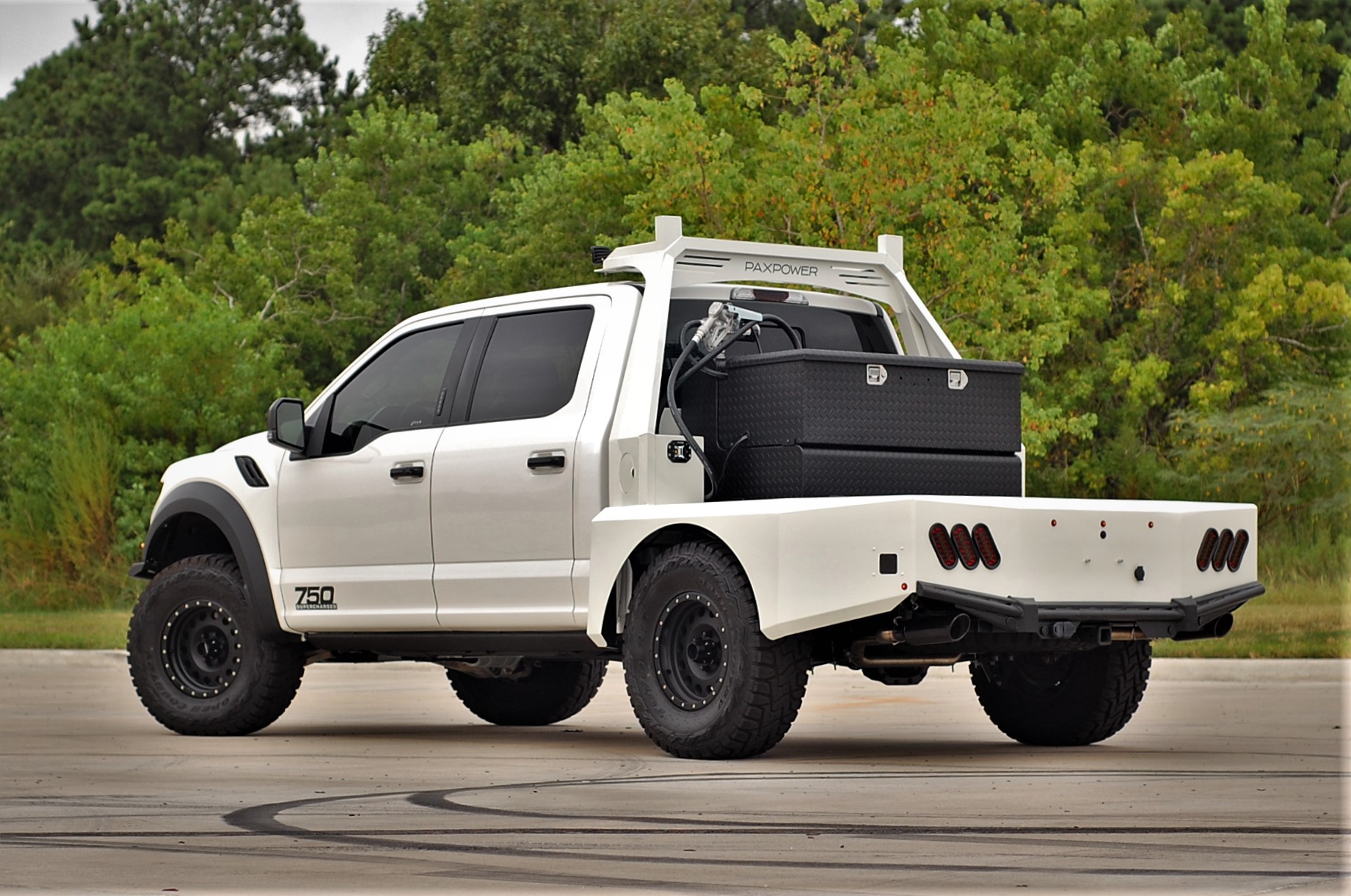 PaxPower Builds 758 HP Ford F-150 Raptor V8 With Custom Flatbed