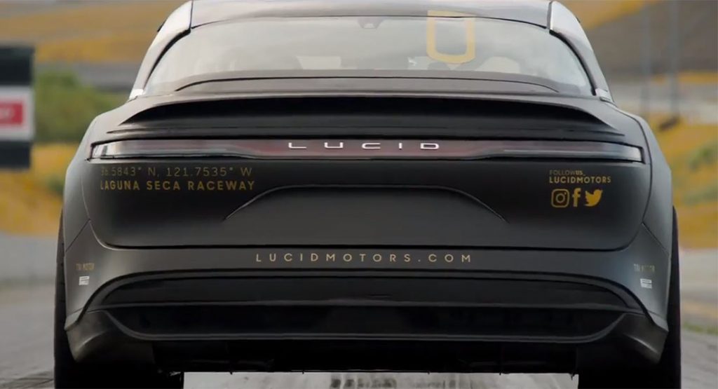  Lucid Shows Its Tri-Motor Air Running A 9.245-Second Quarter-Mile