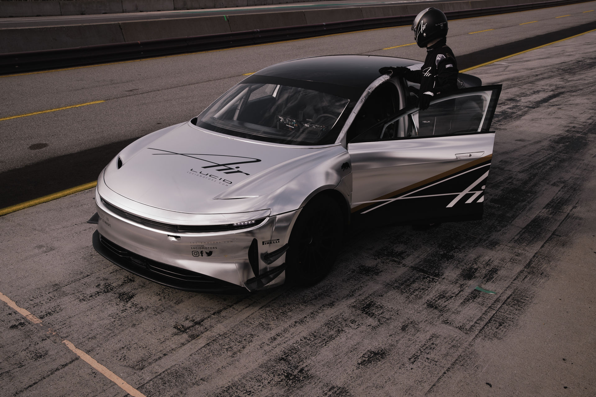 Lucid Air Laps Laguna Seca Faster Than A Ferrari 488 GTB During Testing Session