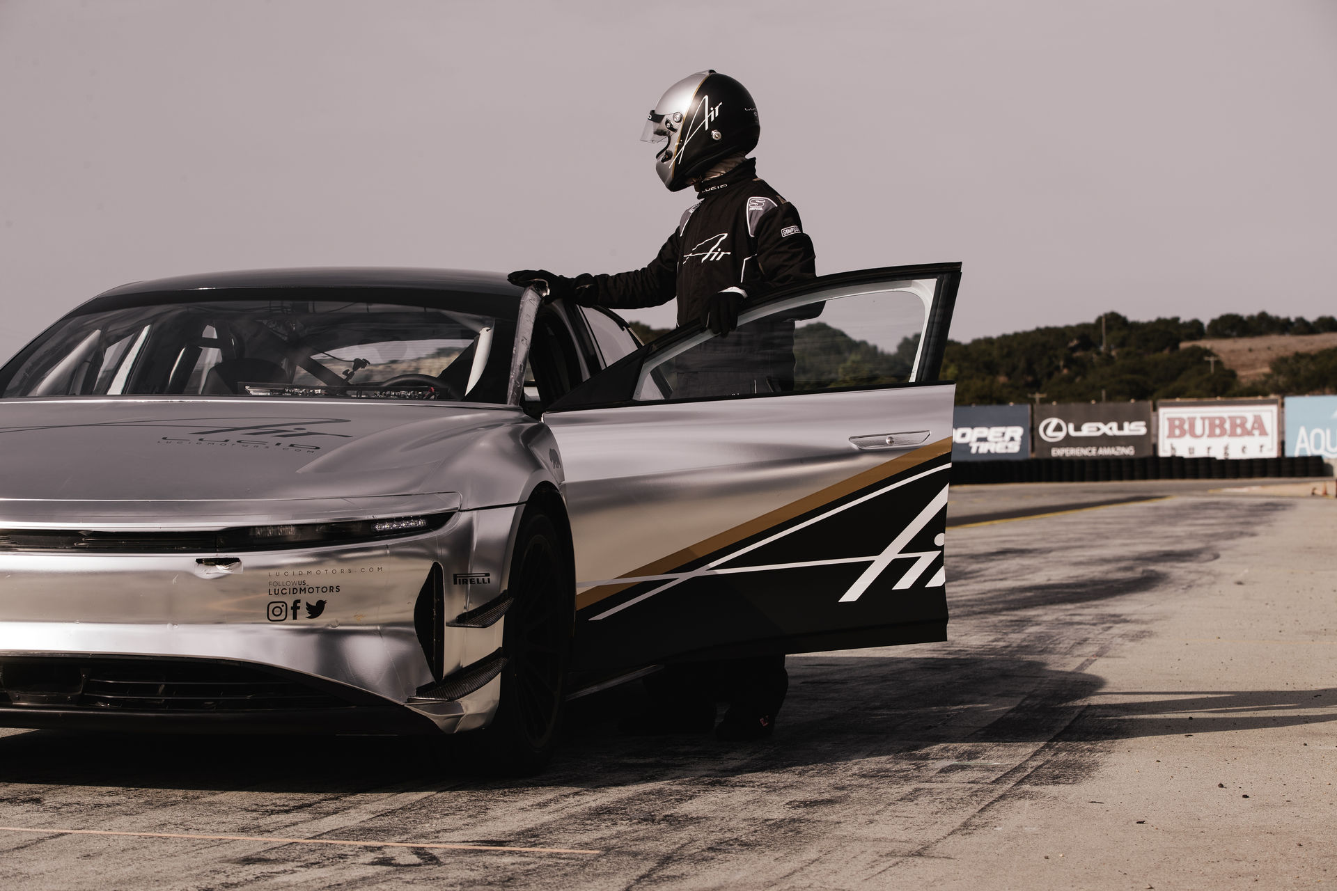 Lucid Air Laps Laguna Seca Faster Than A Ferrari 488 GTB During Testing Session