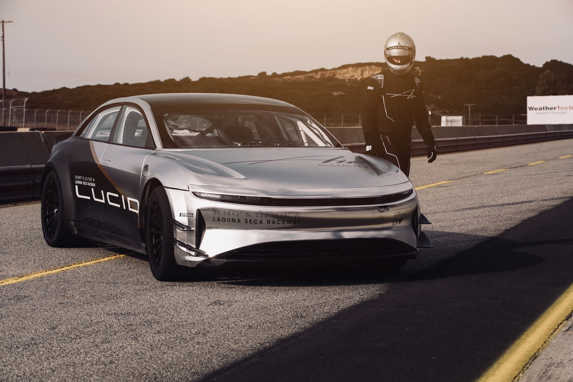 Lucid Air Laps Laguna Seca Faster Than A Ferrari 488 GTB During Testing Session