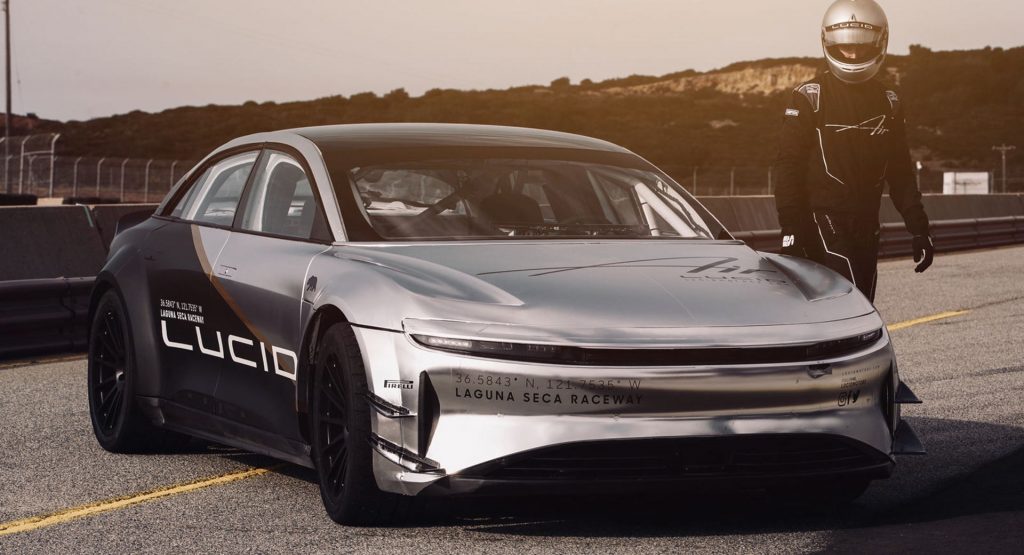  Lucid Air Laps Laguna Seca Faster Than A Ferrari 488 GTB During Testing Session