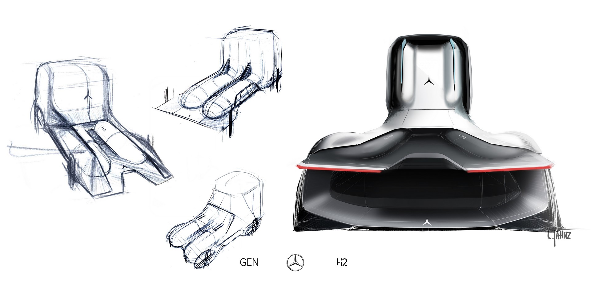 New Mercedes-Benz GenH2 Fuel-Cell Semi Concept Previews Production Model Coming Soon