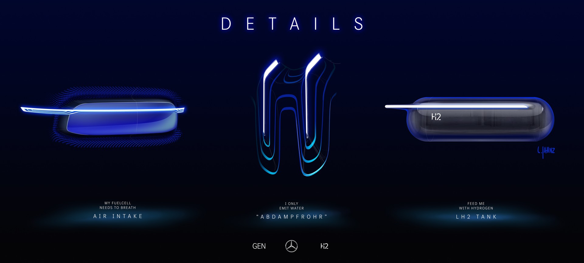 New Mercedes-Benz GenH2 Fuel-Cell Semi Concept Previews Production Model Coming Soon