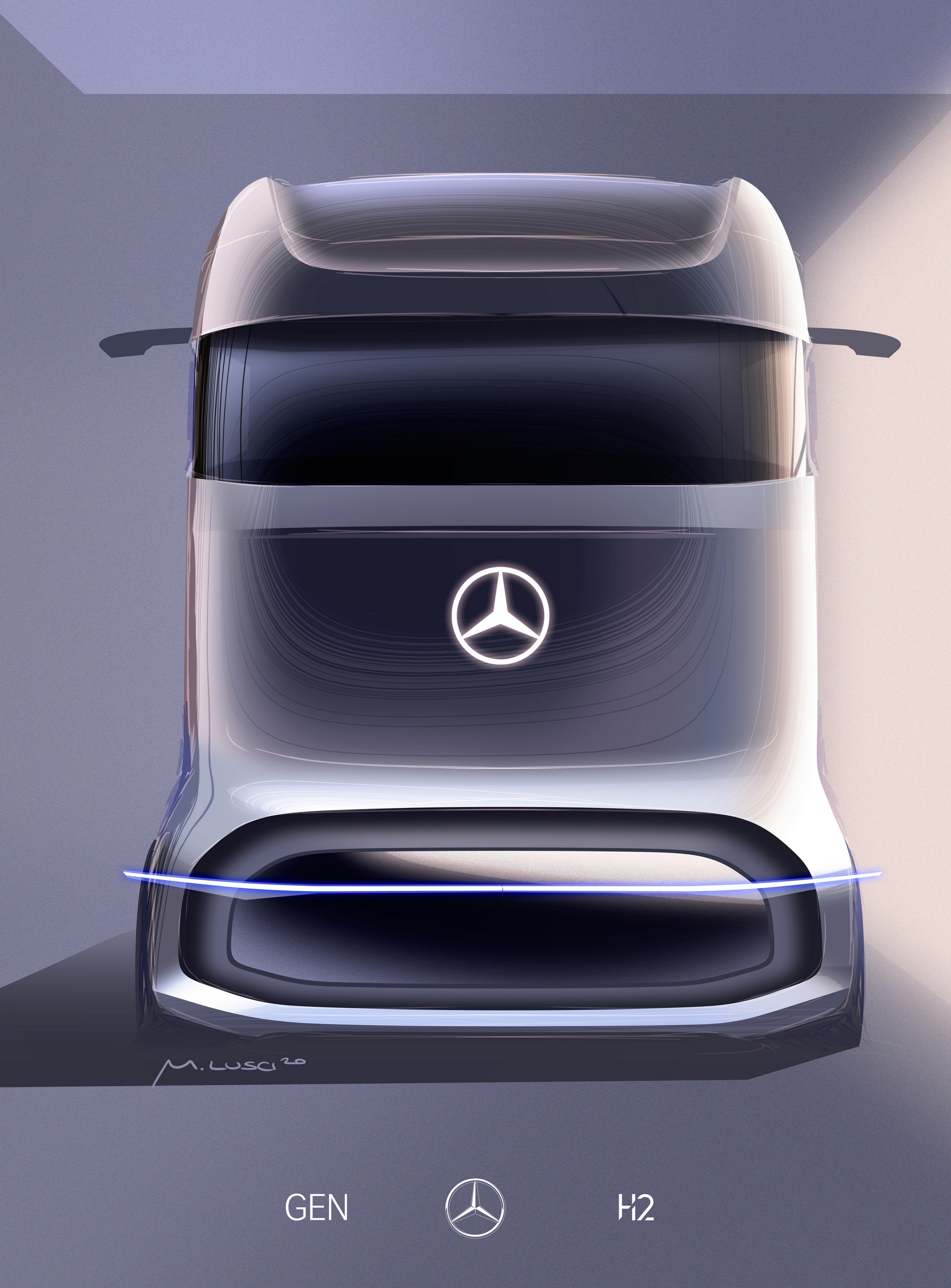 New Mercedes-Benz GenH2 Fuel-Cell Semi Concept Previews Production Model Coming Soon
