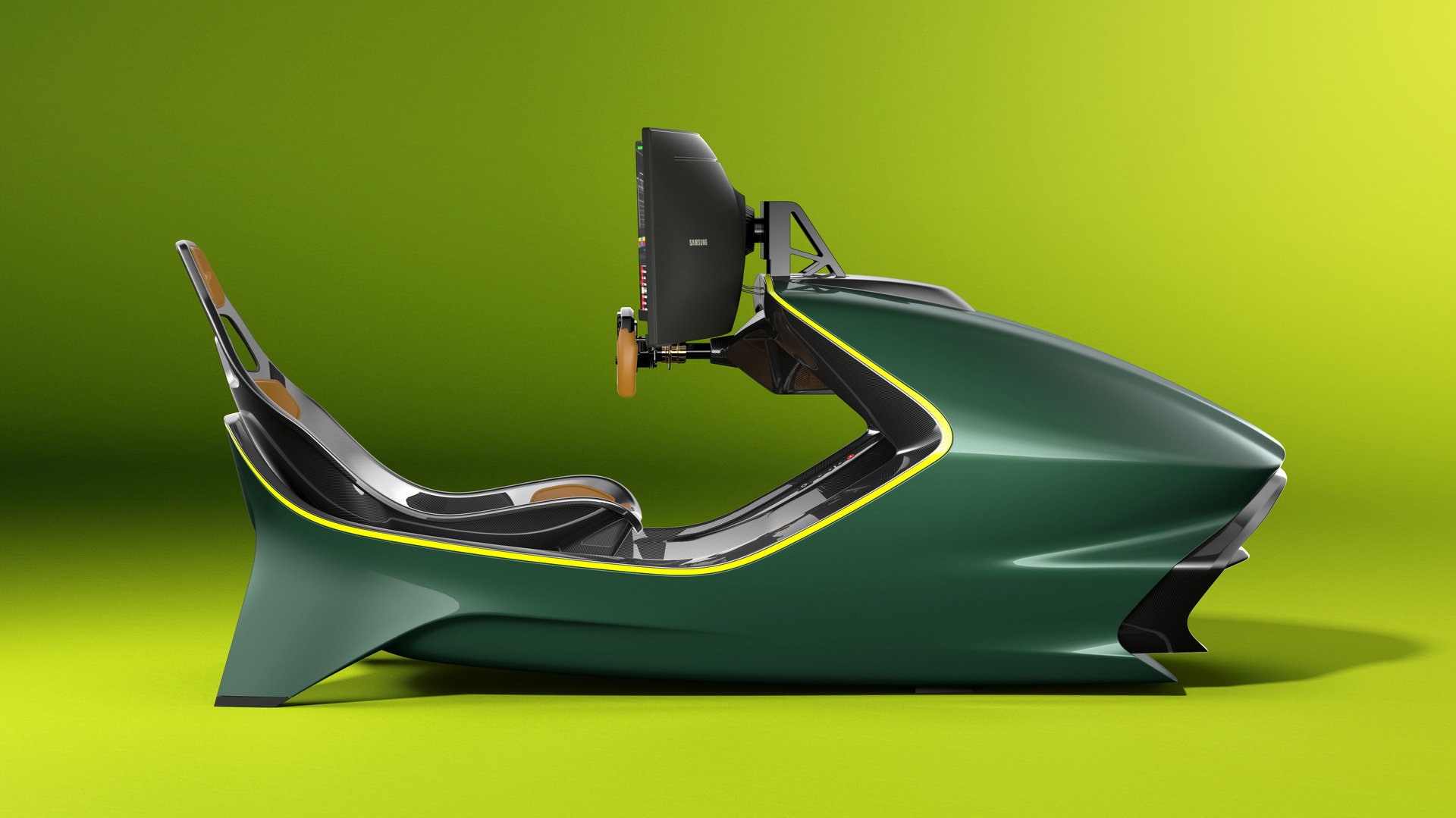 The Aston Martin AMR-C01 Is A Super-Posh $74,000 Racing Simulator For Your Living Room