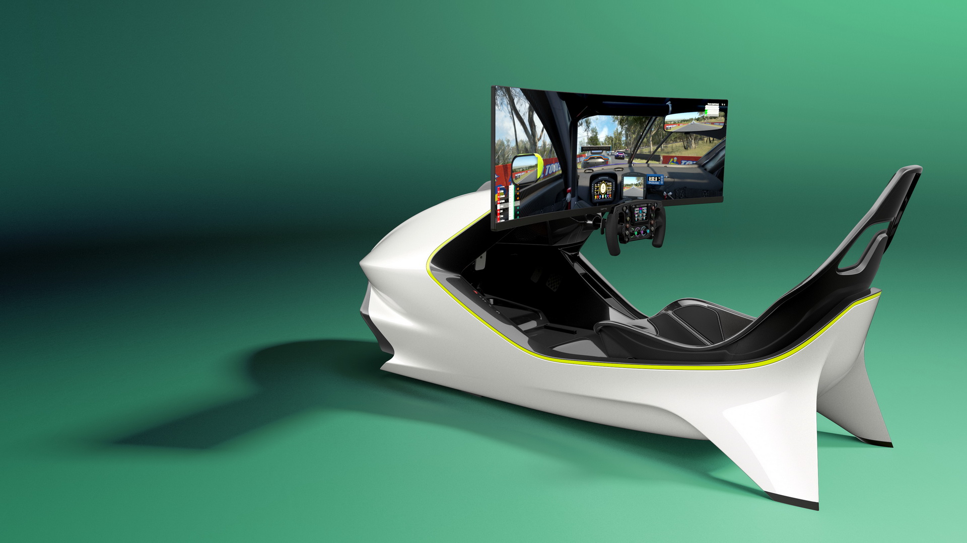 The Aston Martin AMR-C01 Is A Super-Posh $74,000 Racing Simulator For Your Living Room