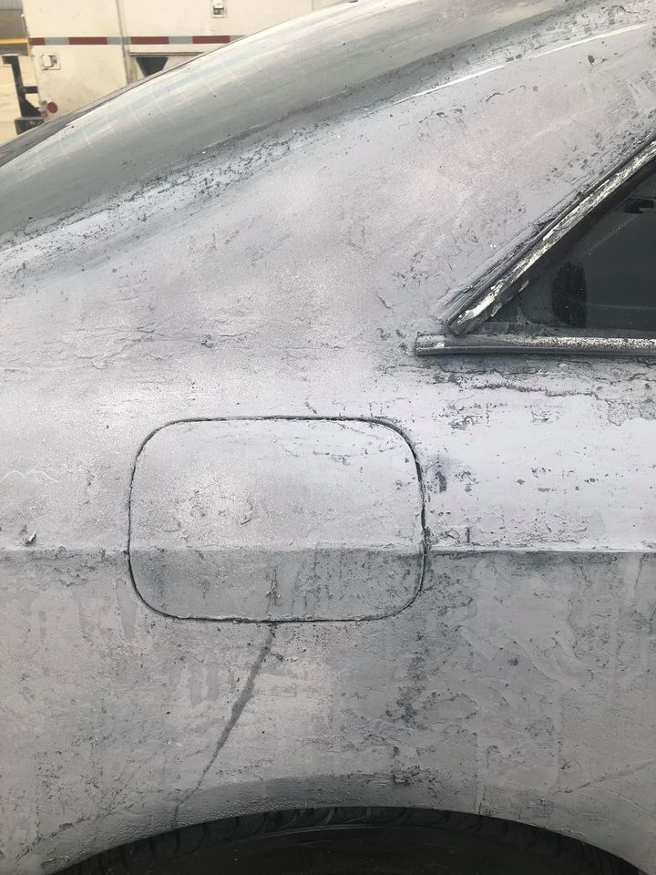 Oh, The Horror! Audi A5 Coupe Was Plasti-Dipped And Then Covered In Paint Stripper