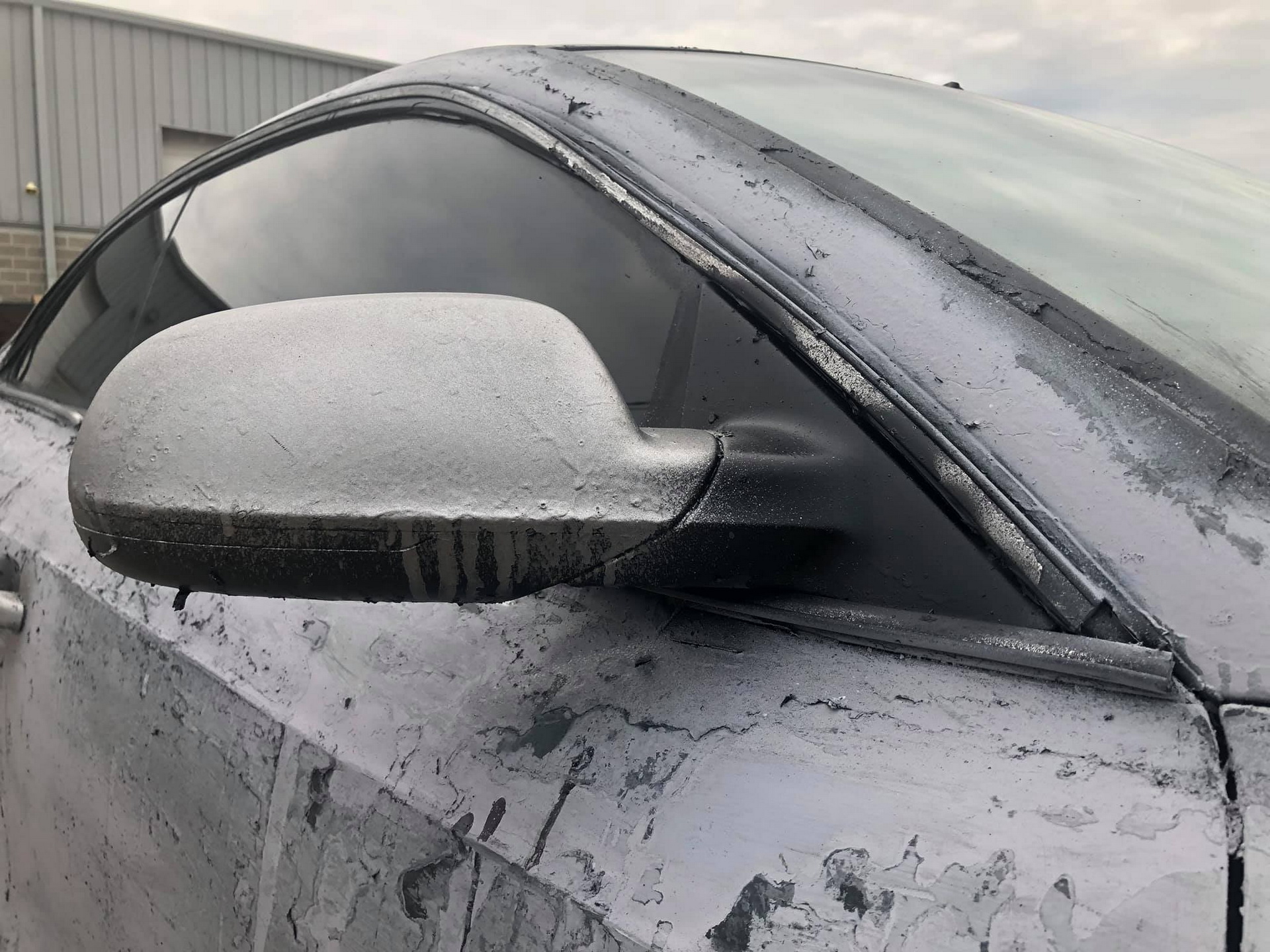 Oh, The Horror! Audi A5 Coupe Was Plasti-Dipped And Then Covered In Paint Stripper