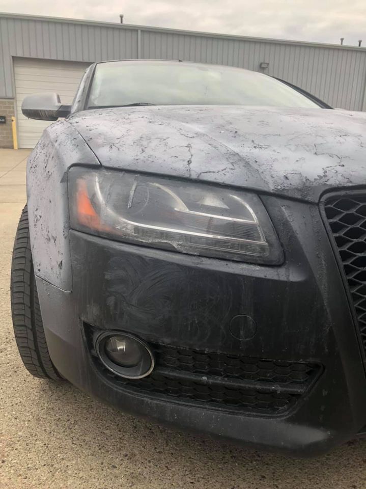 Oh, The Horror! Audi A5 Coupe Was Plasti-Dipped And Then Covered In Paint Stripper