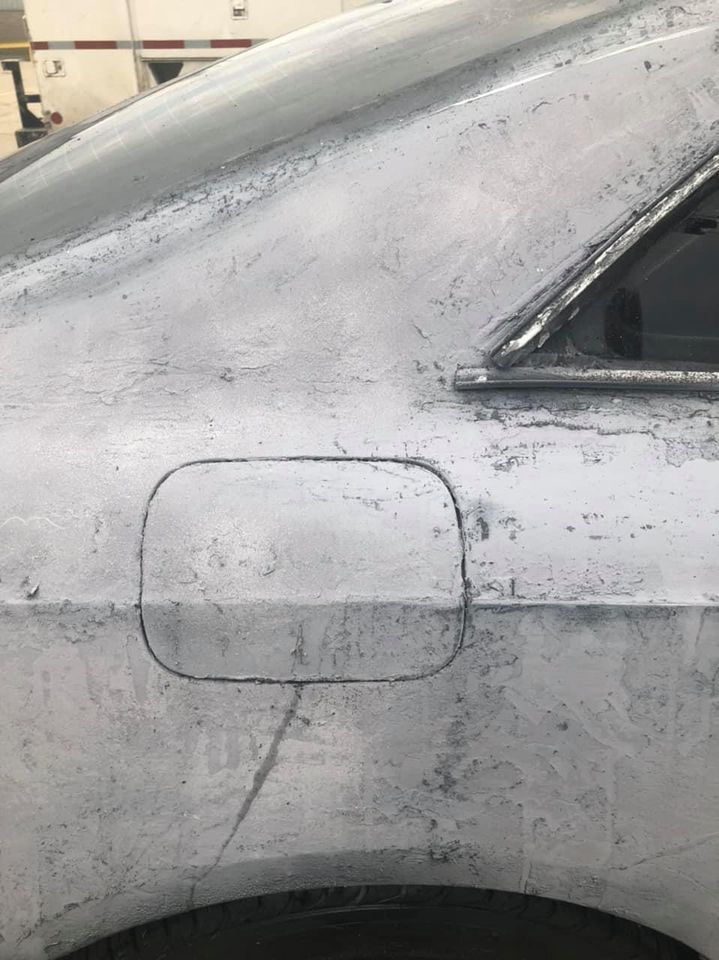 Oh, The Horror! Audi A5 Coupe Was Plasti-Dipped And Then Covered In Paint Stripper