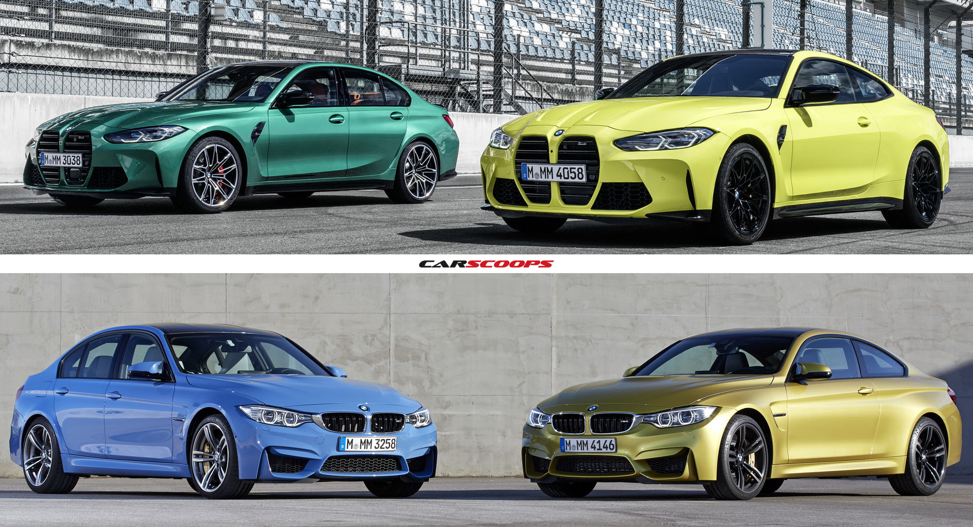 See How The Old And New BMW M3 Sedan And M4 Compare - CarScoops