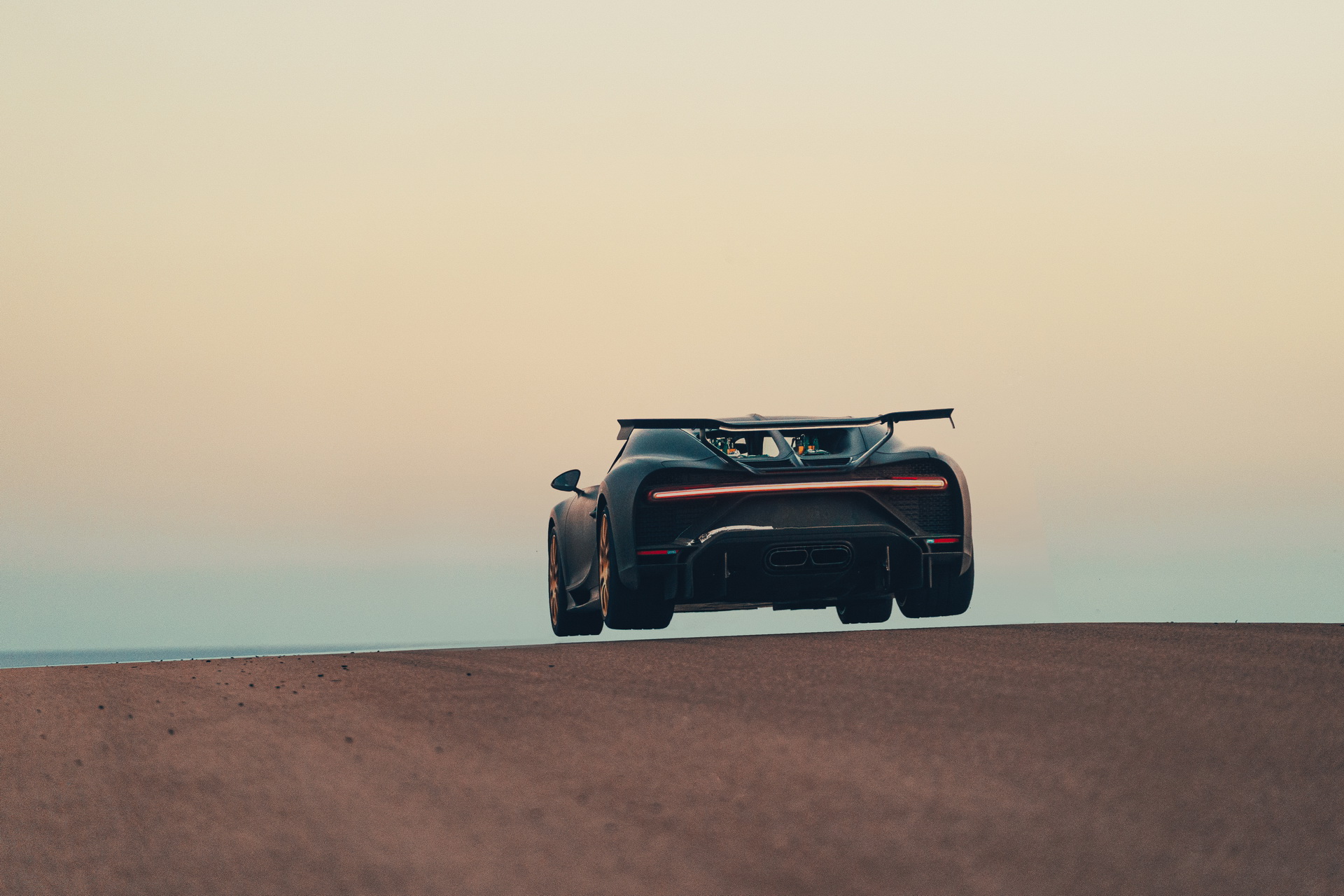 Bugatti Chiron Pur Sport Goes Airborne At Nardo During Track Testing