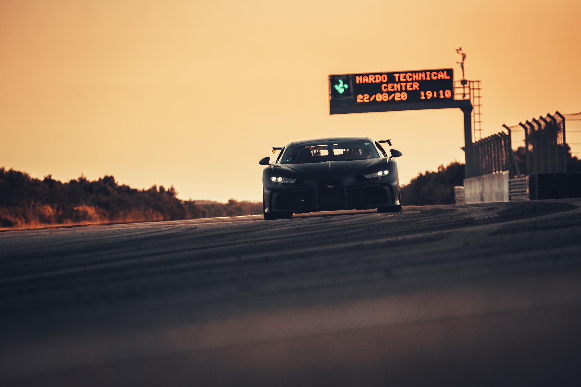 Bugatti Chiron Pur Sport Goes Airborne At Nardo During Track Testing