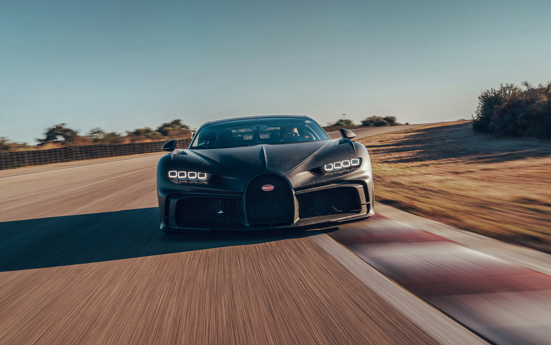 Bugatti Chiron Pur Sport Goes Airborne At Nardo During Track Testing