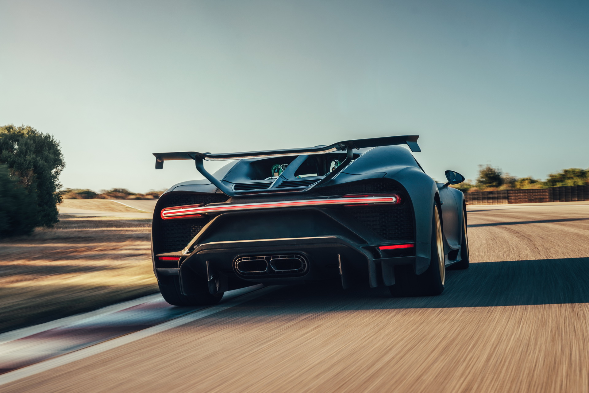 Bugatti Chiron Pur Sport Goes Airborne At Nardo During Track Testing