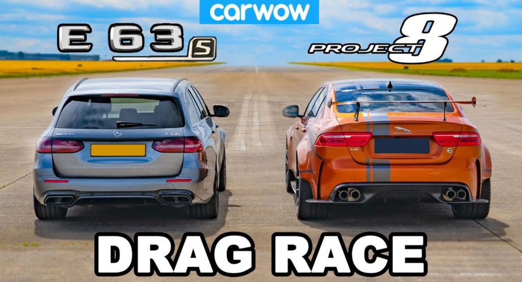  Jaguar XE SV Project 8 Vs. Mercedes-AMG E63 S Estate Is A Race You Will Want To See