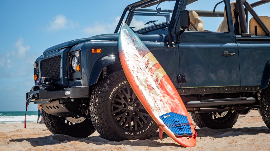Surf’s Up: Classic Land Rover Defender Gears Up For The Beach
