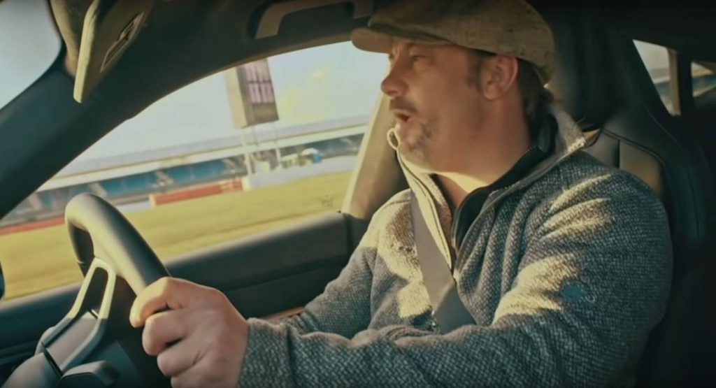 Jay Kay Drives The Porsche Taycan Turbo S At The Silverstone Racetrack