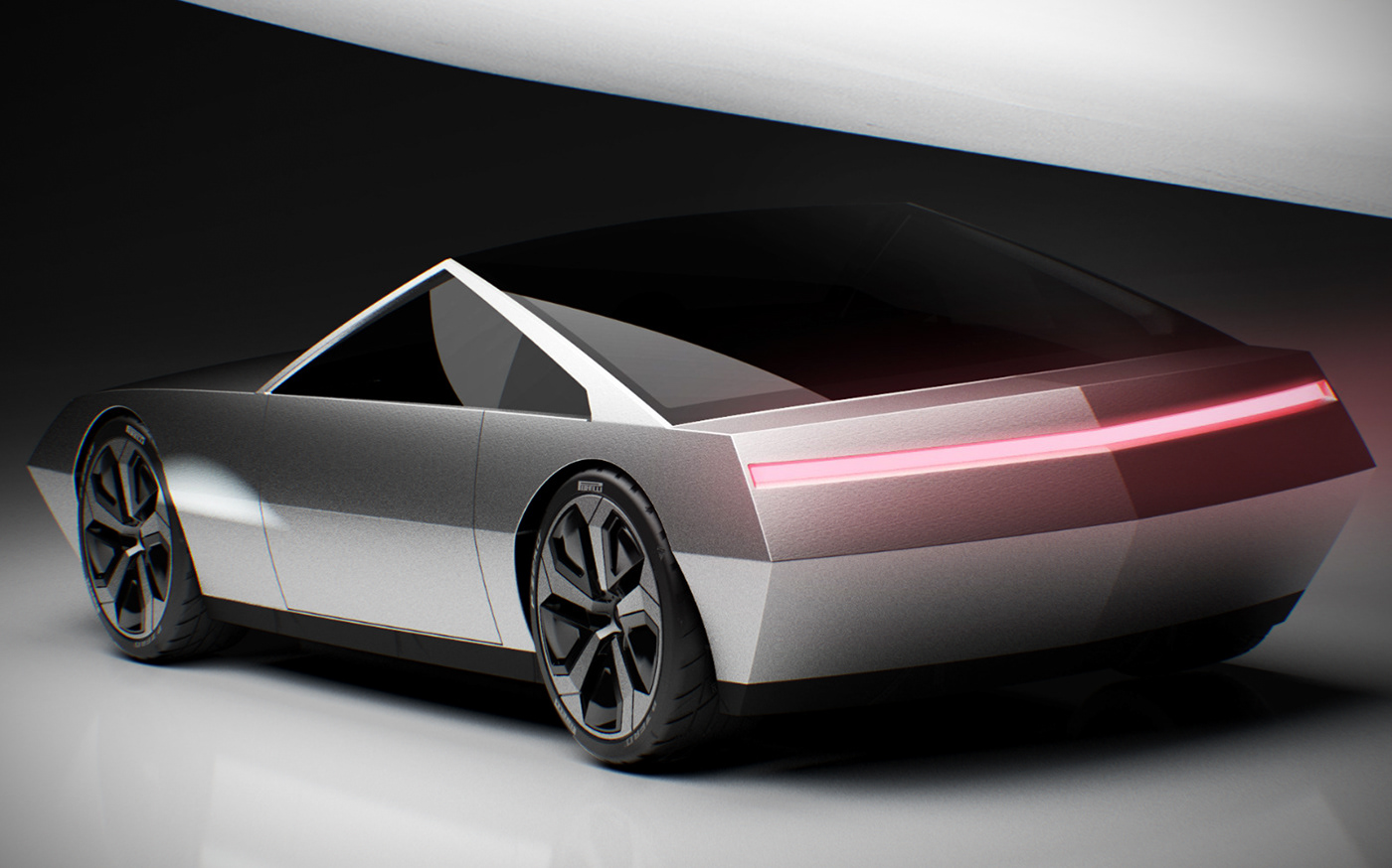 Tesla CyberCoupe Looks Like A Sci-Fi Movie Car, Would Make For A Nice Modern KITT