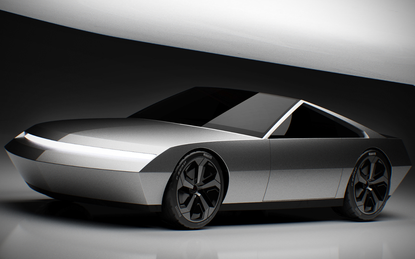Tesla CyberCoupe Looks Like A Sci-Fi Movie Car, Would Make For A Nice Modern KITT