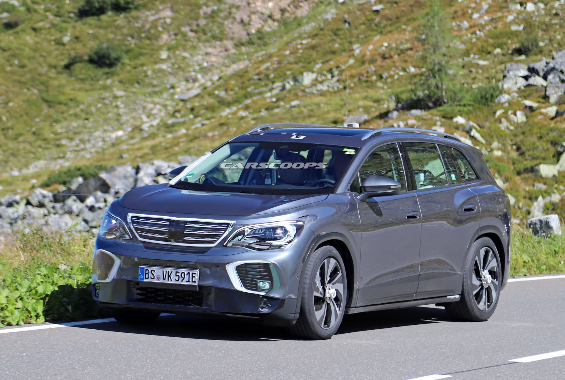 VW ID.6 Electric SUV Makes Spy Debut Dressed As A Peugeot