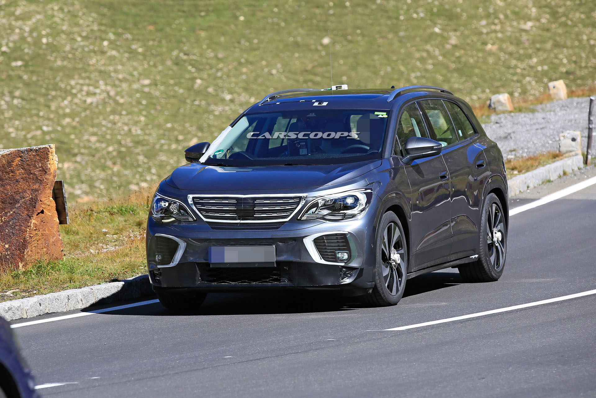 VW ID.6 Electric SUV Makes Spy Debut Dressed As A Peugeot