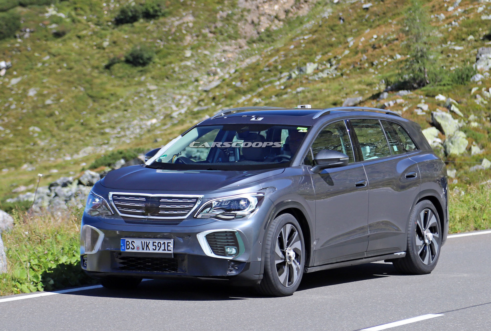 VW ID.6 Electric SUV Makes Spy Debut Dressed As A Peugeot