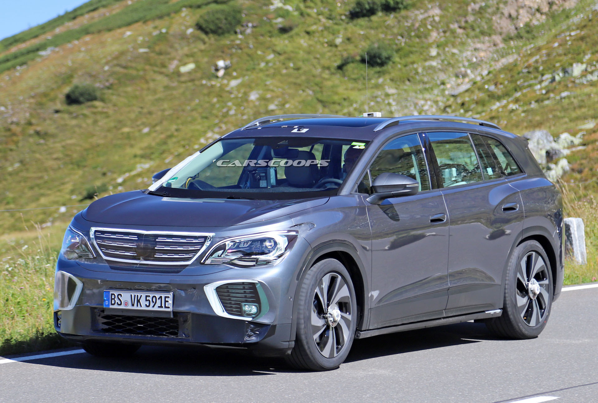 VW ID.6 Electric SUV Makes Spy Debut Dressed As A Peugeot
