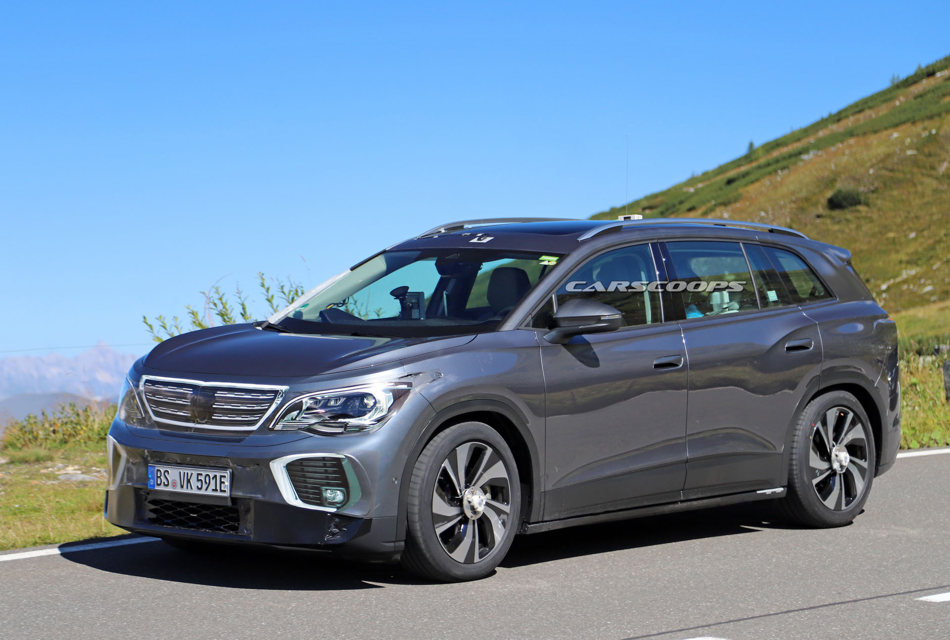 VW ID.6 Electric SUV Makes Spy Debut Dressed As A Peugeot