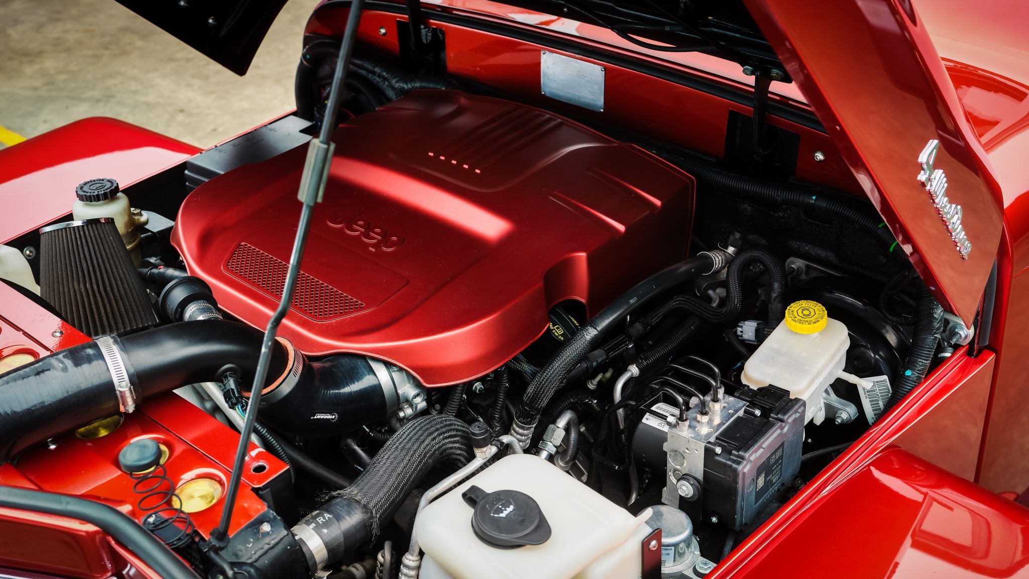 This 1955 Willys Pickup Has The Chassis And Drivetrain Of A 2014 Wrangler
