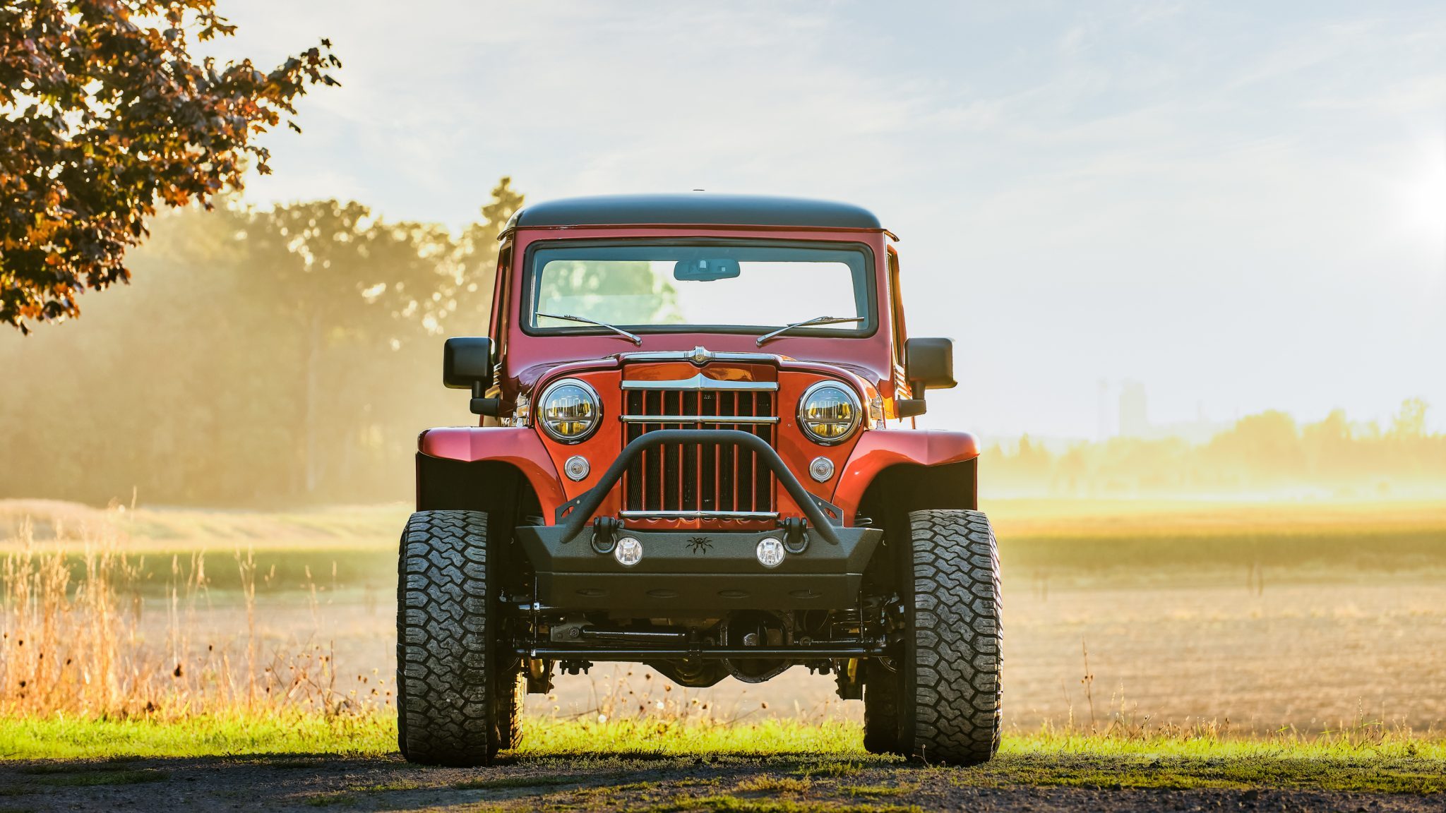 This 1955 Willys Pickup Has The Chassis And Drivetrain Of A 2014 Wrangler