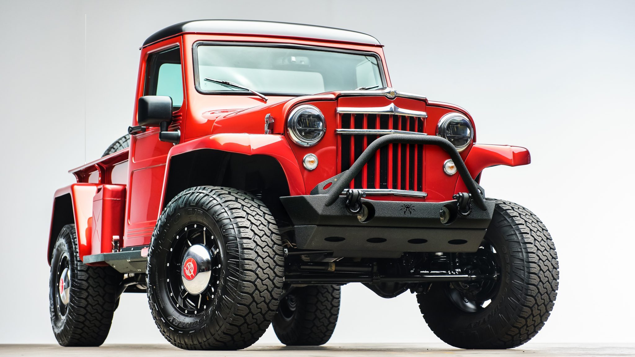 This 1955 Willys Pickup Has The Chassis And Drivetrain Of A 2014 Wrangler