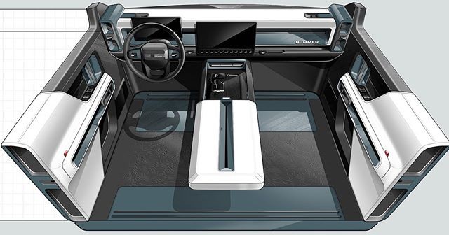 GMC Hummer EV Sketches Show What Could Have Been