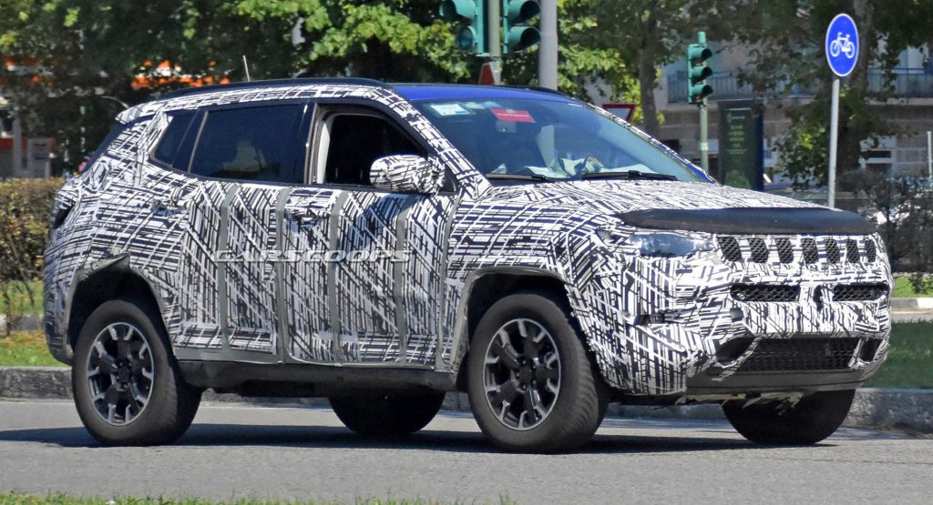  2022 Jeep Compass Spied With Updated Styling And Huge Infotainment System