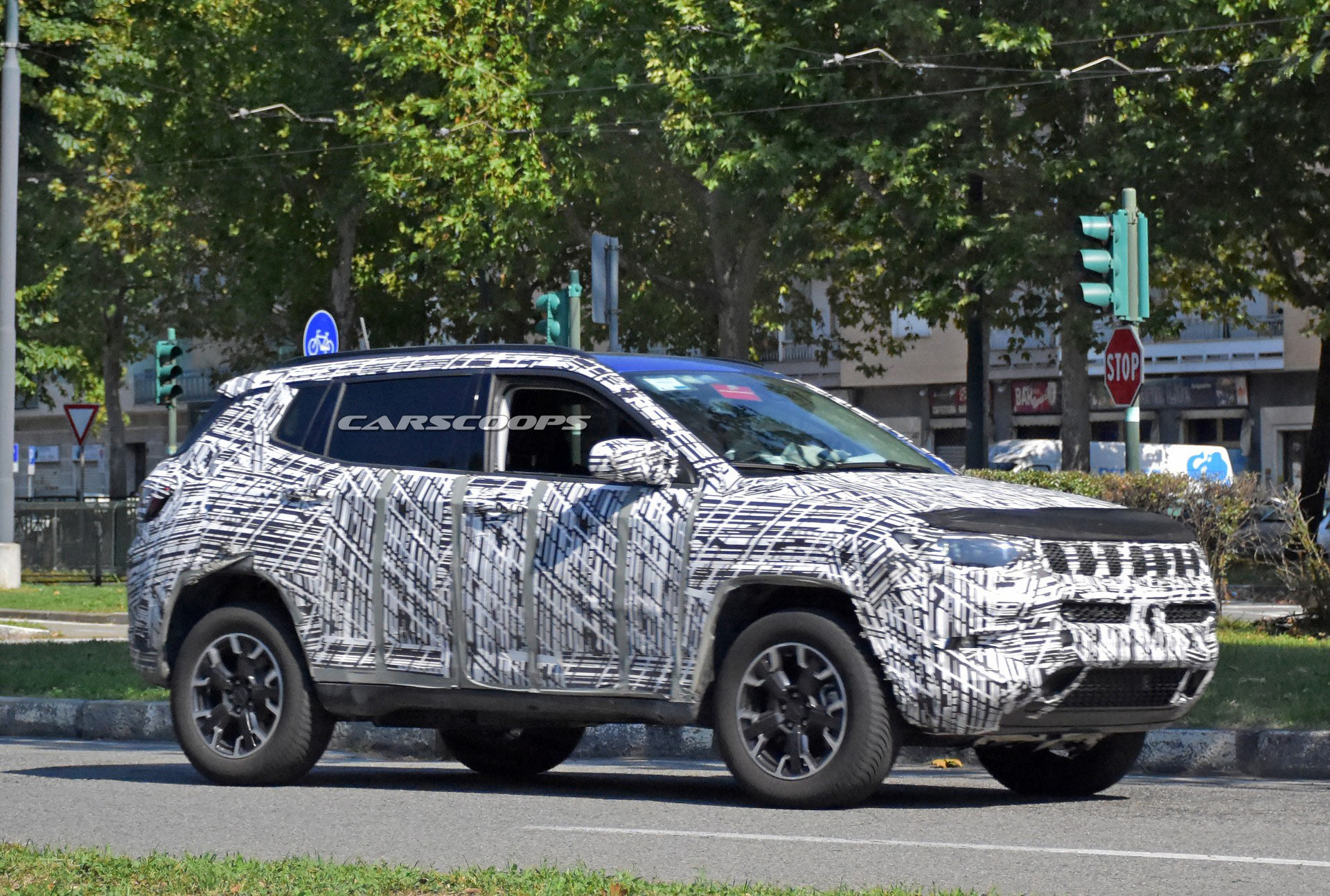 2022 Jeep Compass Spied With Updated Styling And Huge Infotainment System