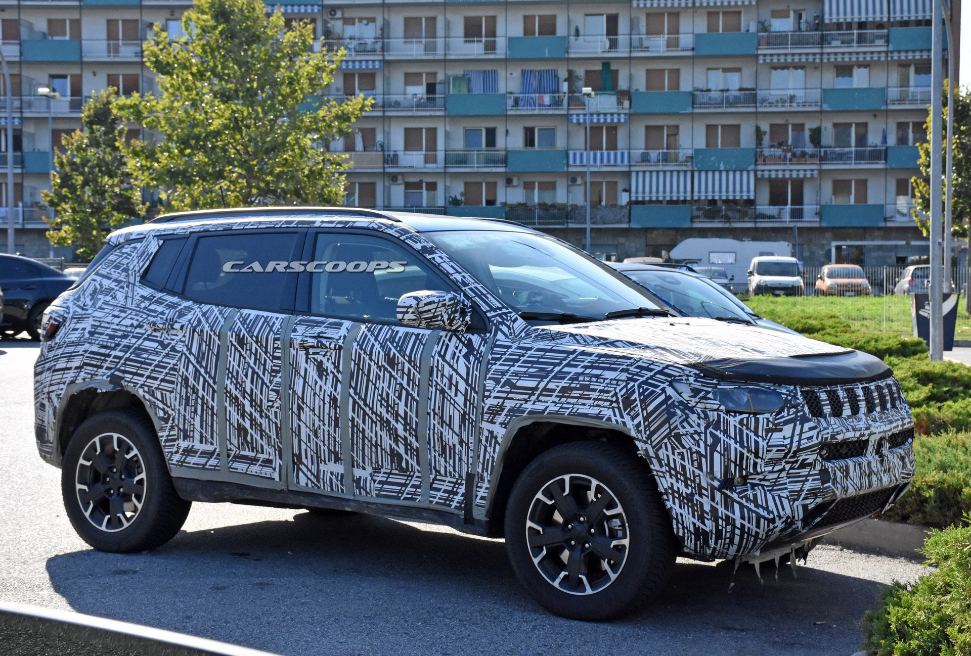 2022 Jeep Compass Spied With Updated Styling And Huge Infotainment System