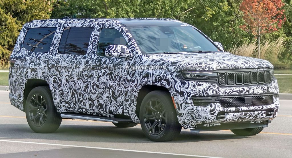  2022 Jeep Grand Wagoneer Prototype Loses Some Bling, Yet Stays True To The Concept