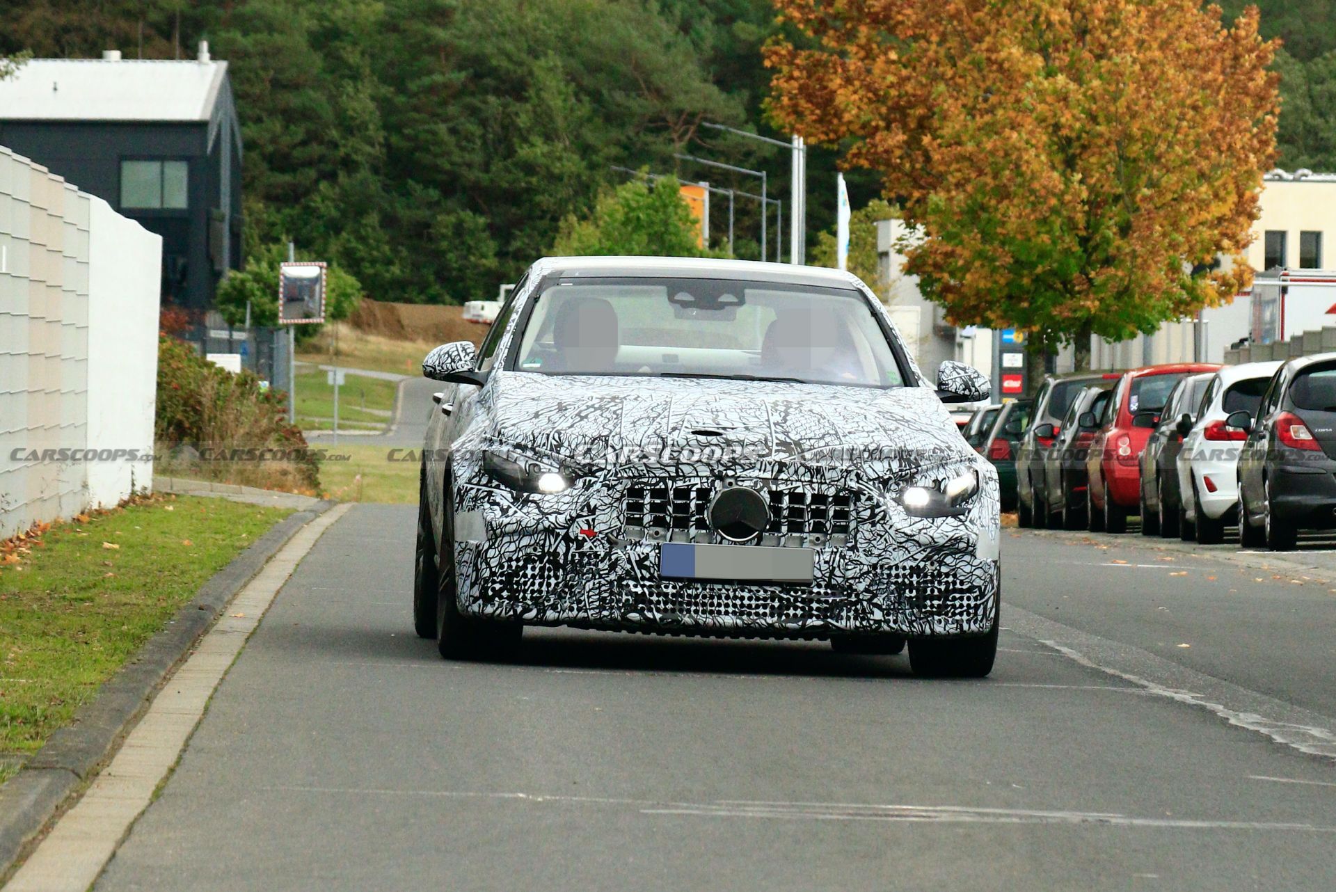 Muscled Up 2022 Mercedes-AMG C63 Makes Spy Debut With Mystery Powertrain