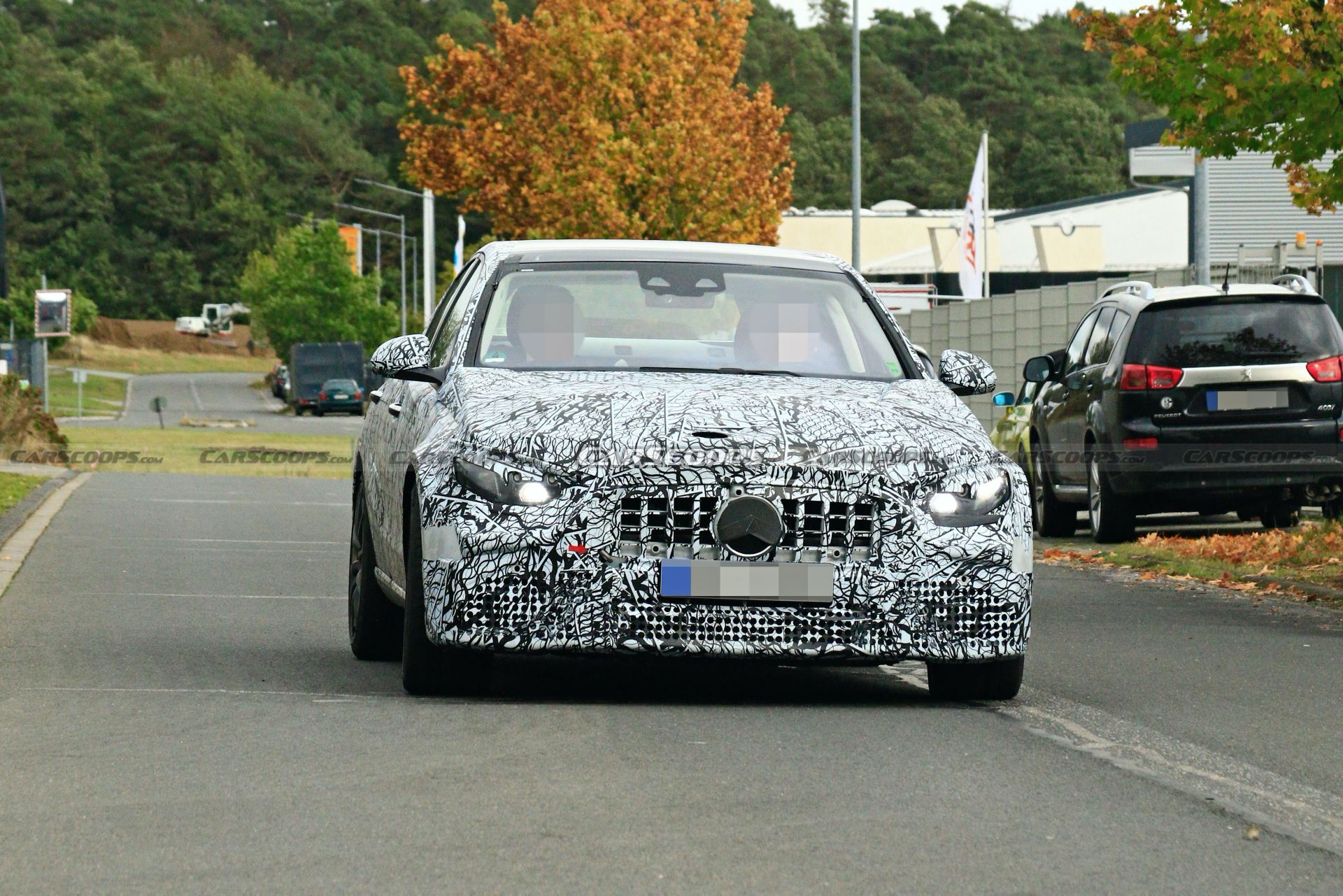 Muscled Up 2022 Mercedes-AMG C63 Makes Spy Debut With Mystery Powertrain