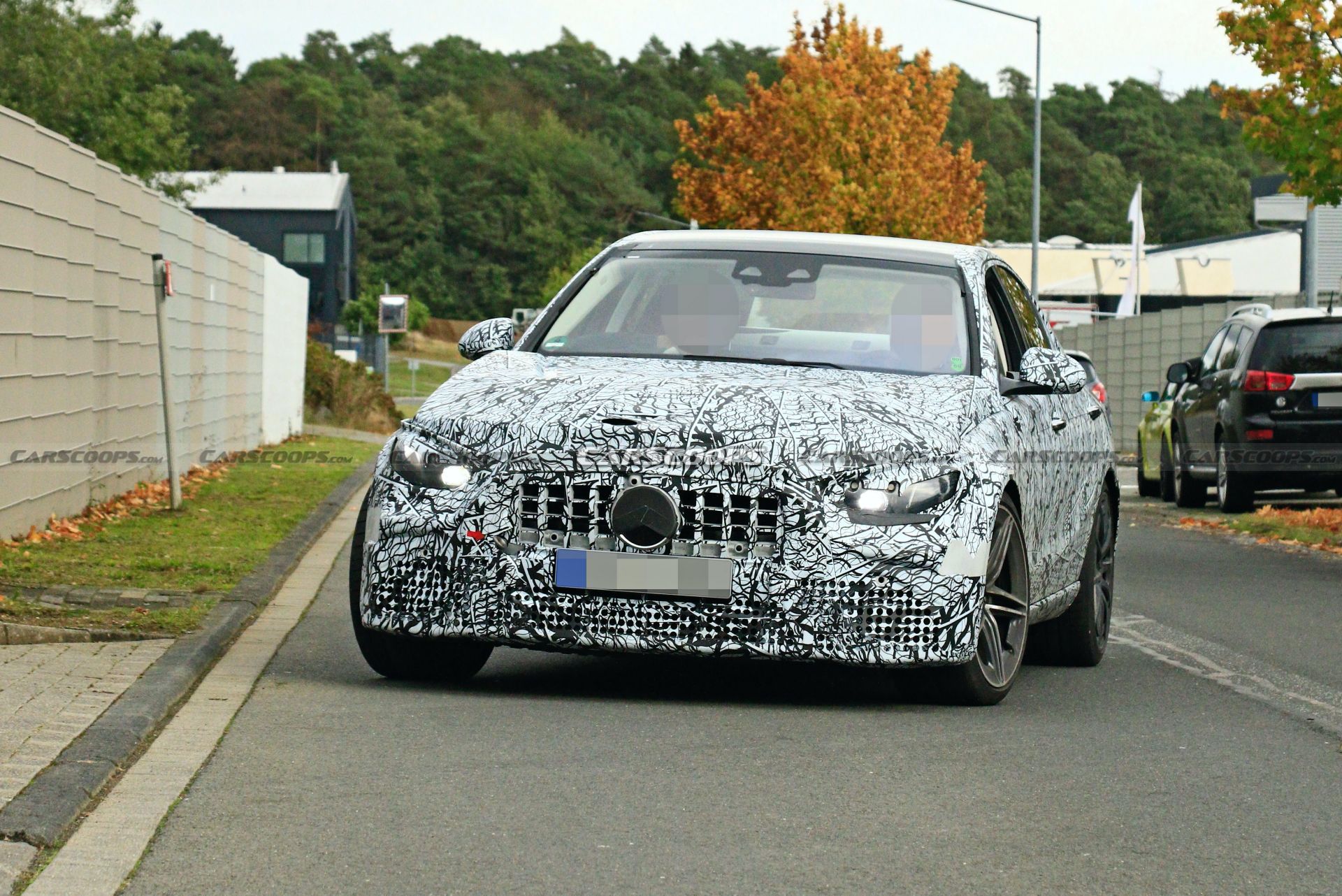 Muscled Up 2022 Mercedes-AMG C63 Makes Spy Debut With Mystery Powertrain