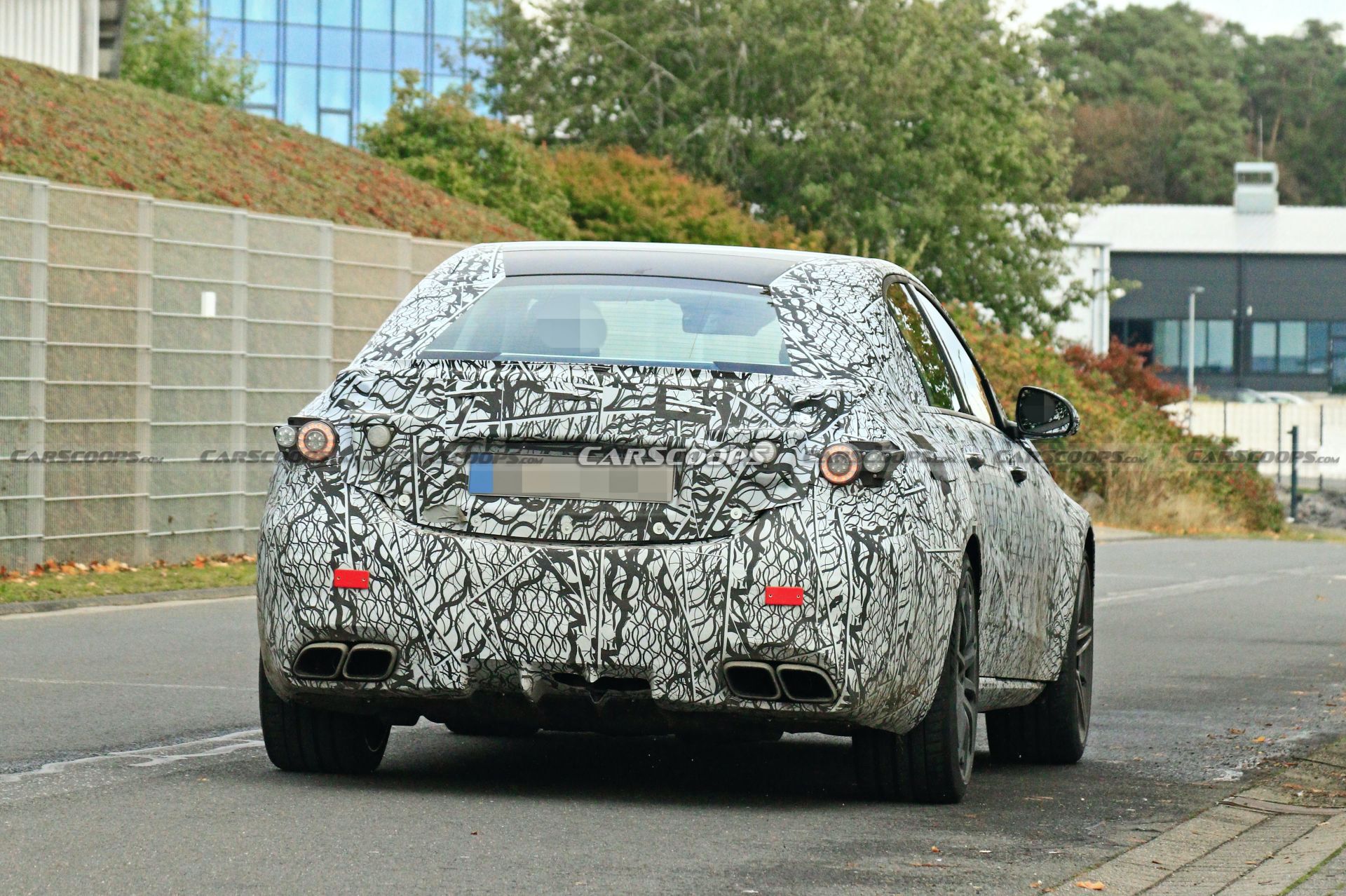 Muscled Up 2022 Mercedes-AMG C63 Makes Spy Debut With Mystery Powertrain